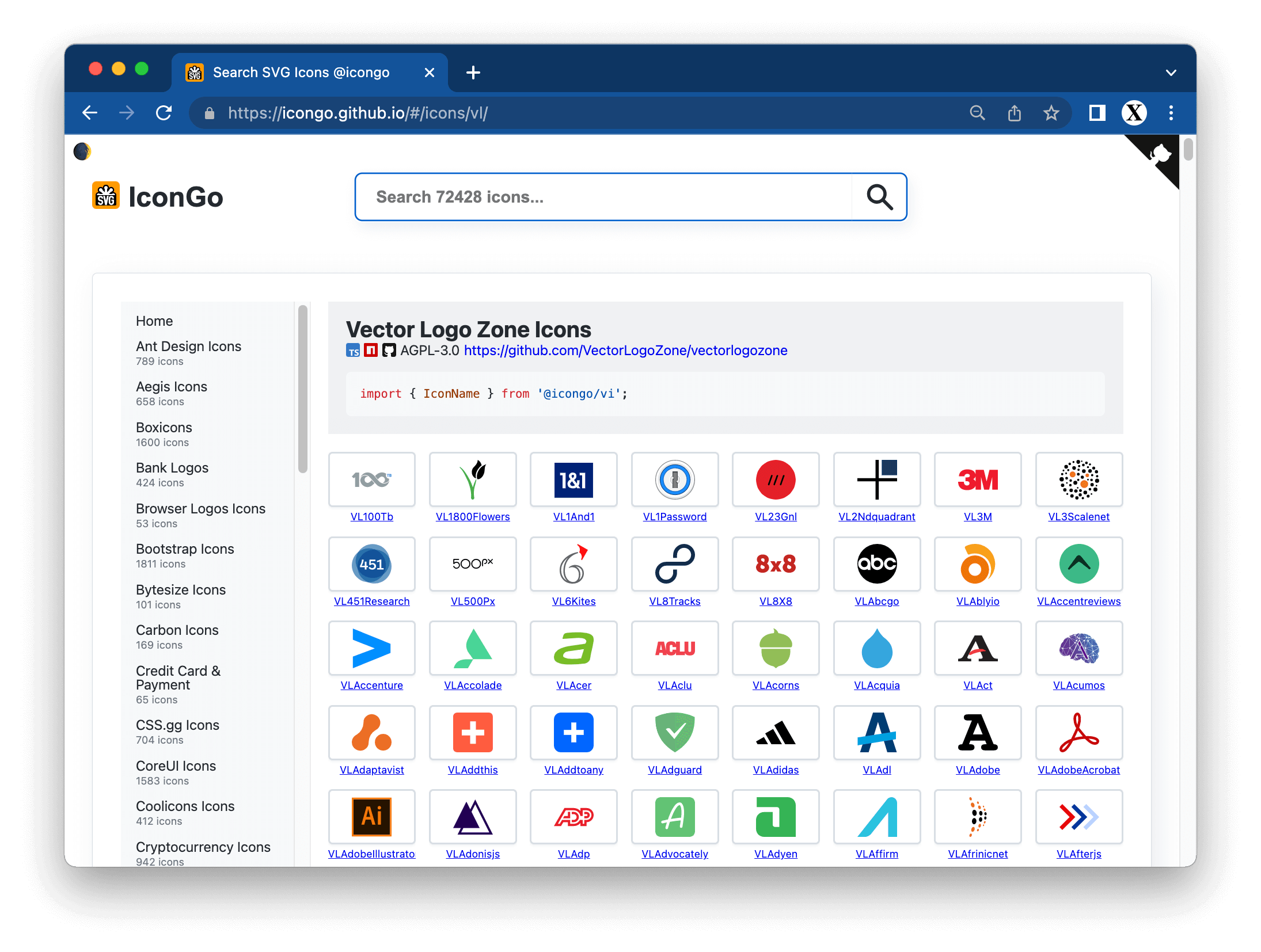 IconGo - Search SVG Icons