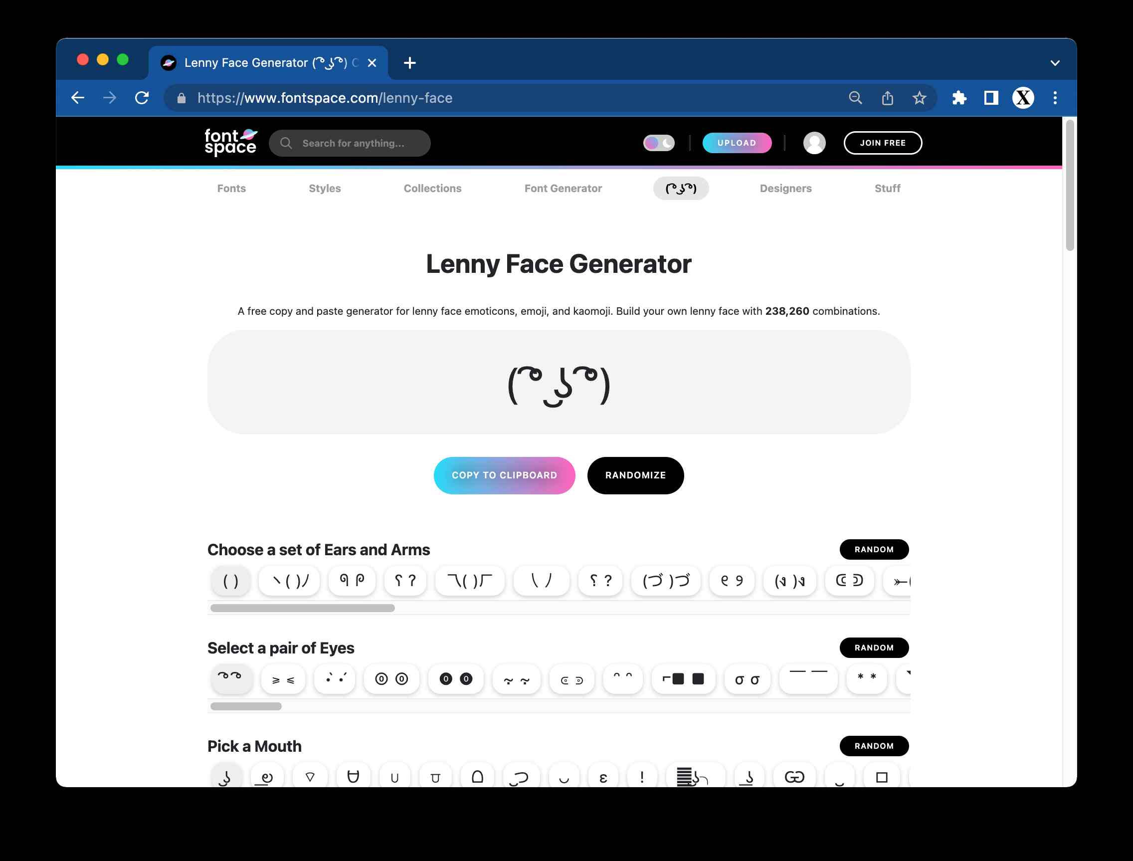 Lenny Face Generator ( ͡° ͜ʖ ͡°)
