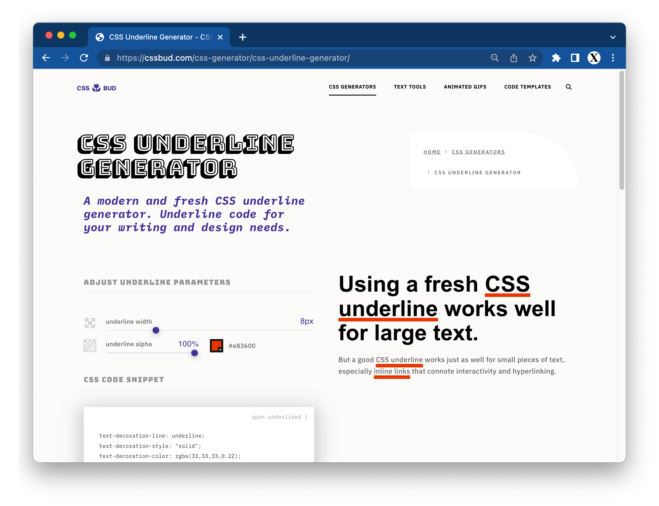 CSS Generators - CSS Bud