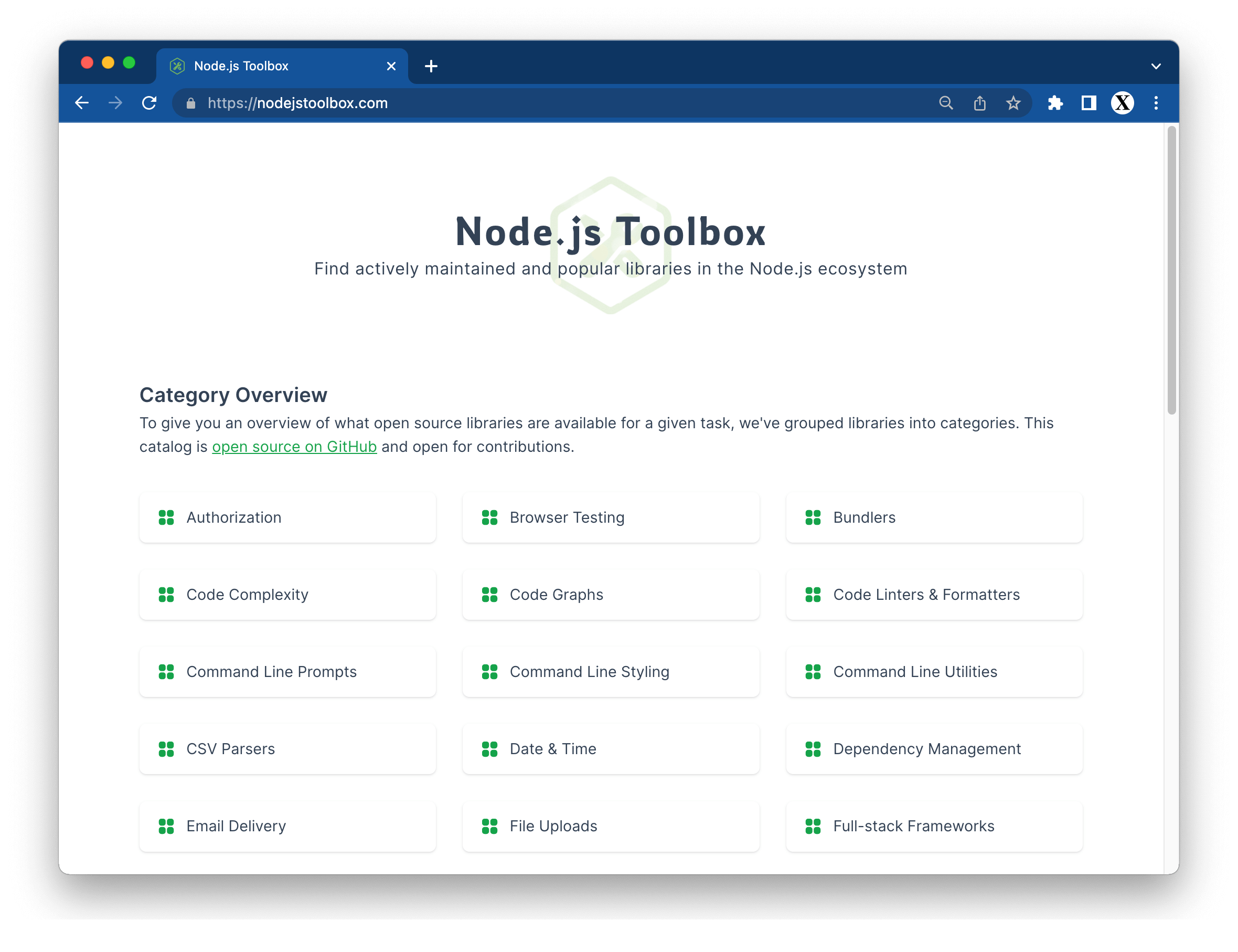 Node.js Toolbox